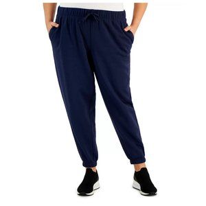 New ID IDEOLOGY Plus Size Solid Fleece Jogger Pants
